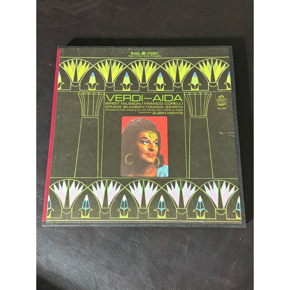 Verdi Aida Birgit Nilsson Franco Corelli Zubin Mehta Angel 3-LP Box Set SCL 3716